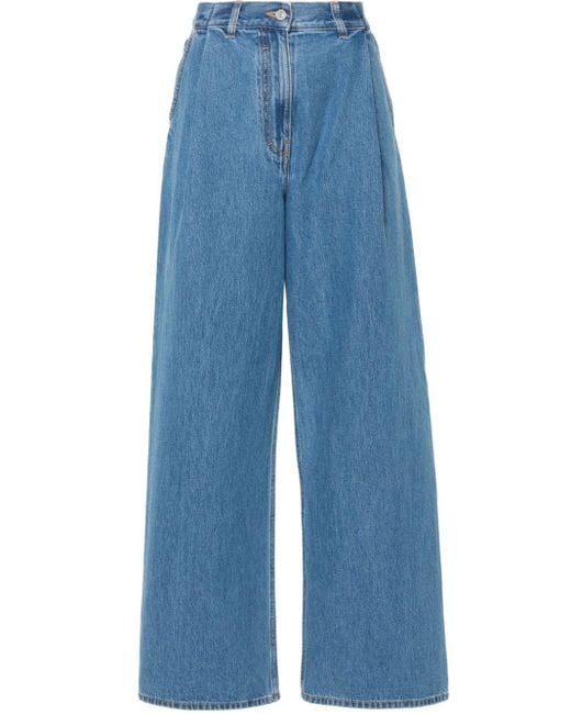 Givenchy Blue 4g-motif Cotton Jeans
