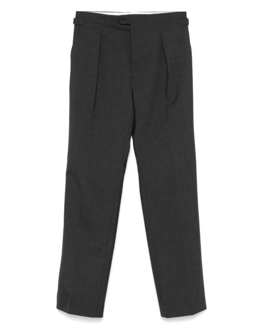 Fursac Gray Virgin-Wool Trousers for men