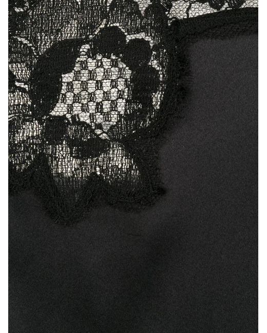 Dolce & Gabbana Black Dolce&gabbana Lace Trim Camisole