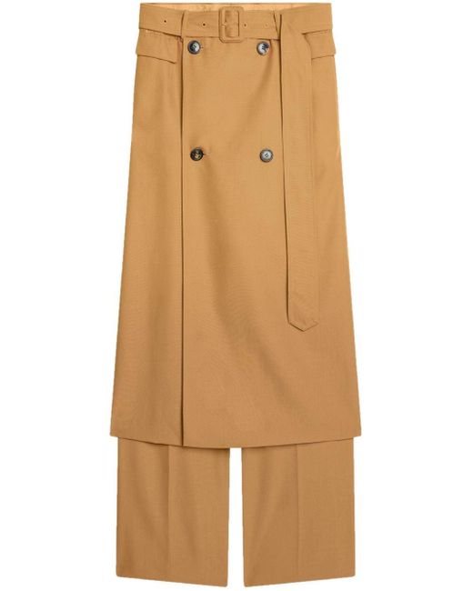 Dries Van Noten Natural Overlapping-panel Twill Trousers for men
