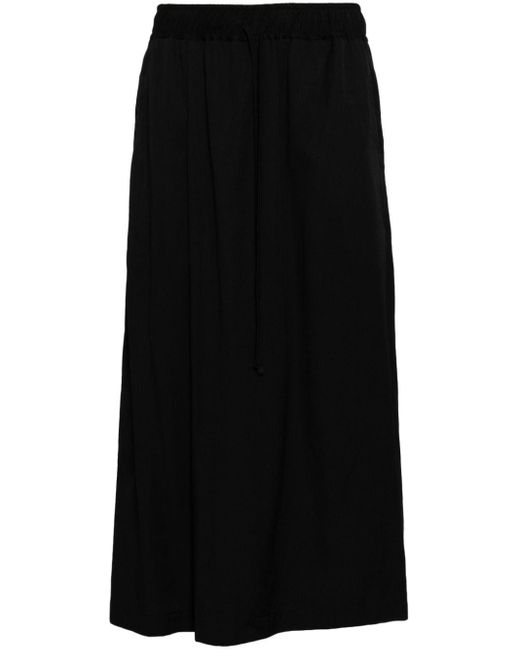 Julius Black Loose Fit Pleated Trousers for men