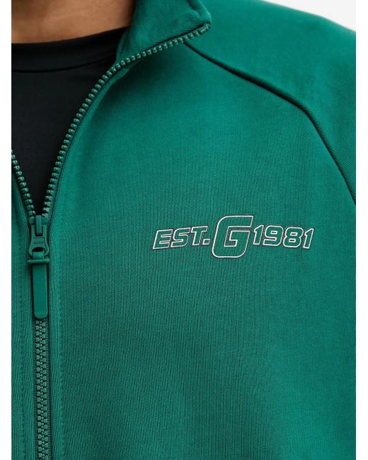 Guess Green Zip-Up Mock-Neck Sweater for men