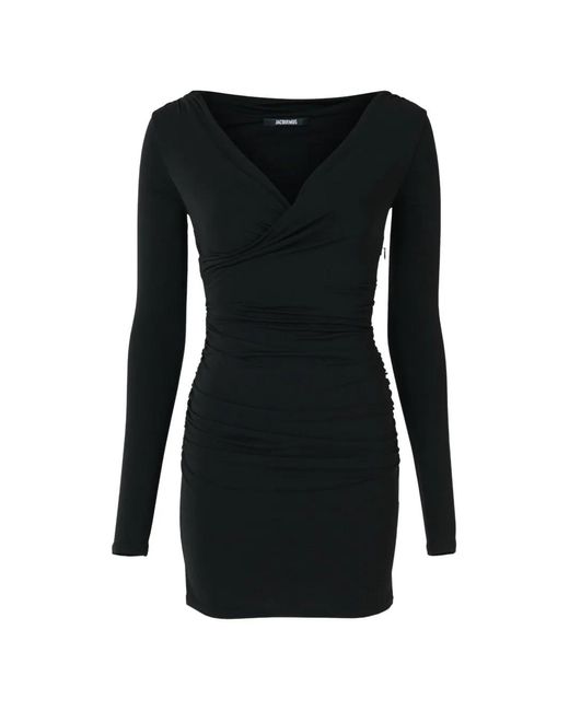 jacquemus black mini dress JACQUEMUS La Mini Robe Sierra main image 0