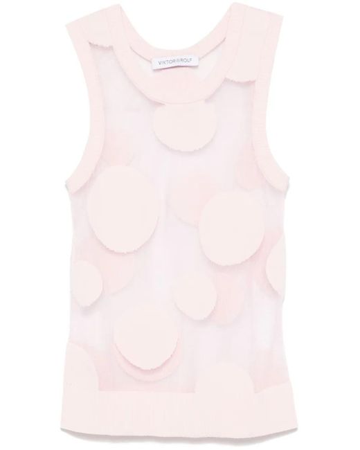Viktor & Rolf ポルカドット タンクトップ Pink