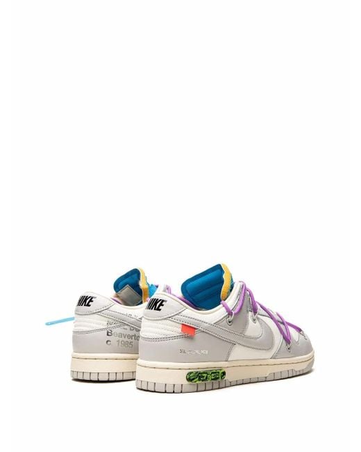 NIKE X OFF-WHITE White Dunk Low "Lot 47" Sneakers
