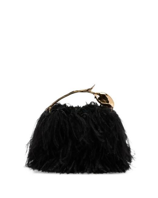 Borsa Tote Bloom Mini di Erdem in Black
