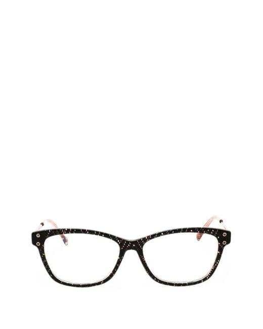 Missoni Black Rectangle-Frame Glasses