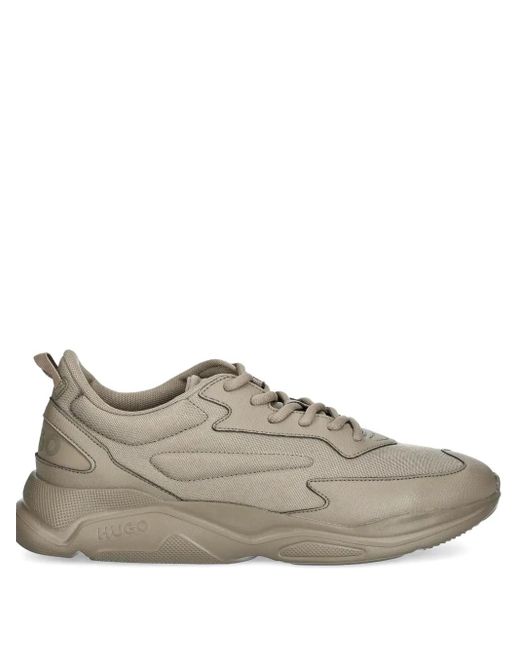 HUGO Brown Leon Lace-Up Chunky Sneakers for men