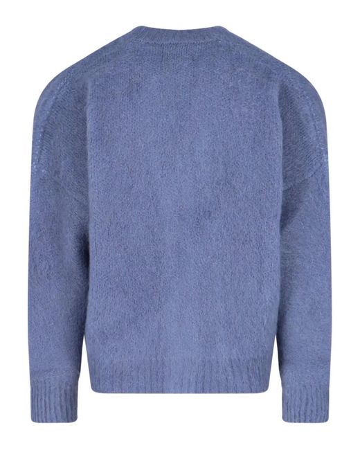 Bonsai Blue Button Mohair Cardigan for men