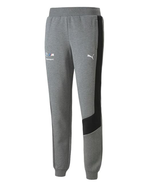 PUMA Gray X Bmw Motorsport Logo Track Pants for men