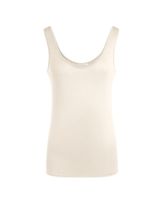 12 STOREEZ White Cassiopeia Scoop-Neck Tank Top
