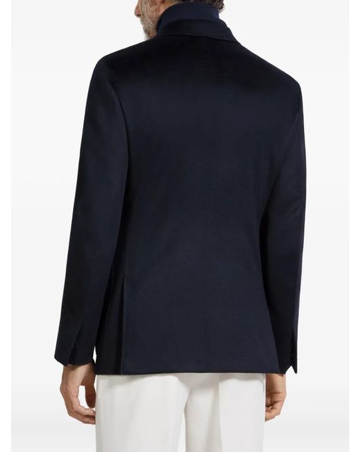 Zegna Blue Oasi Cashmere Blazer for men