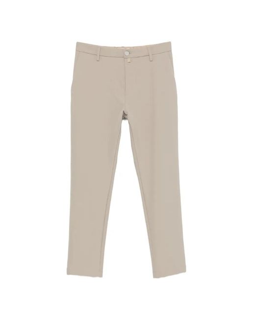 Jacob Cohen White Logo-Plaque Trousers for men