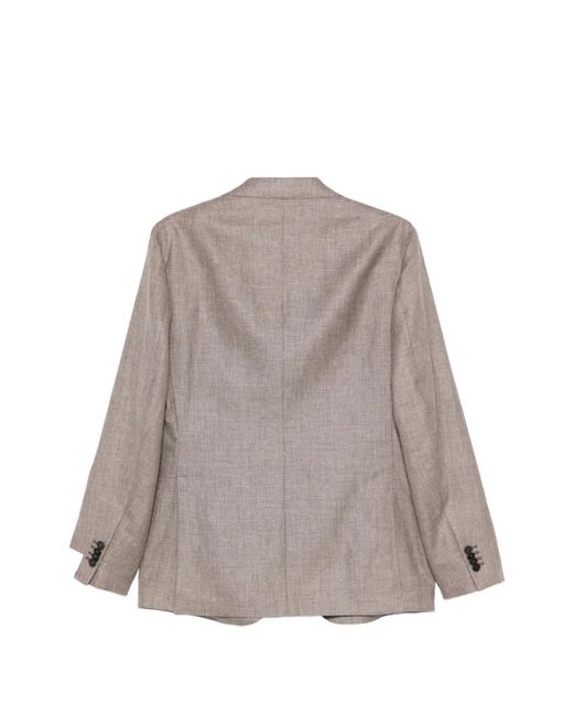 Caruso Gray Button Blazer for men