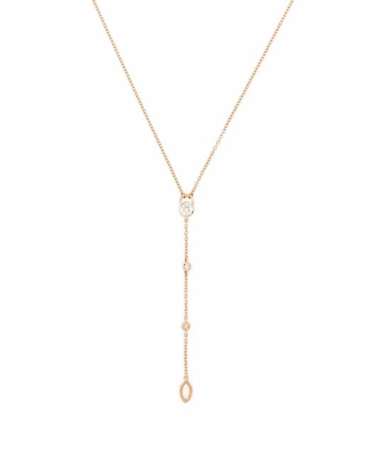 COURBET White 18Kt Recycled Rose Co Laboratory-Grown Diamond Tie Necklace