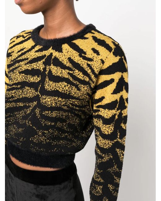 Gcds Cropped Trui in het Black