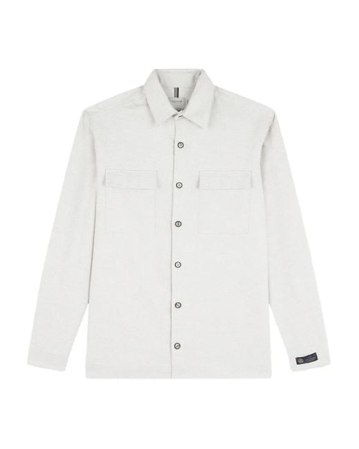 Paul & Shark White Flap-Pocket Shirt Jacket for men
