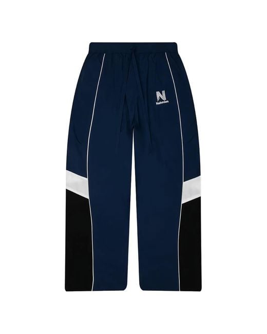 NAHMIAS Blue Warm Up Track Pants for men