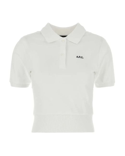 Polo En Coton A.P.C. en coloris White