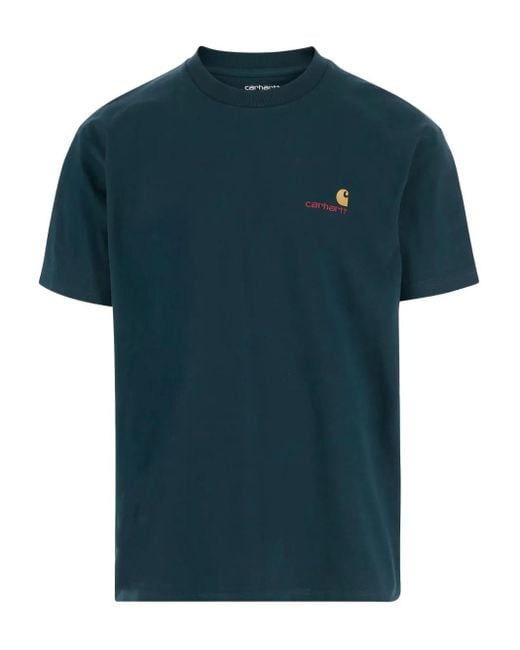 Carhartt Blue 'Deep Lagoon' T-Shirt for men