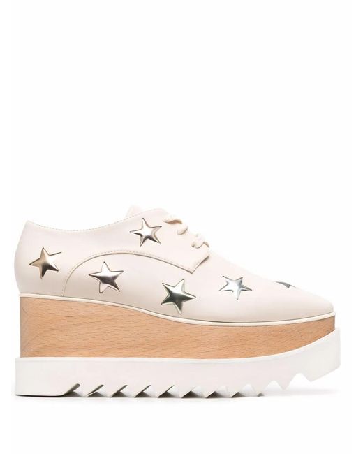 Stella McCartney Natural Elyse Star 80Mm Sneakers