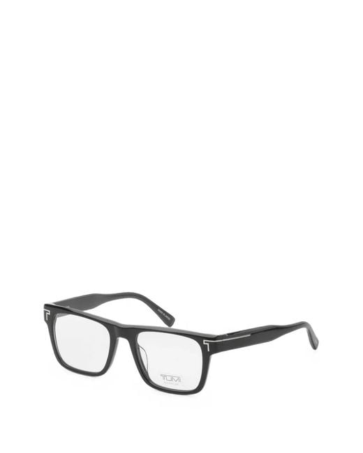 Tumi White Rectangle-Frame Glasses for men