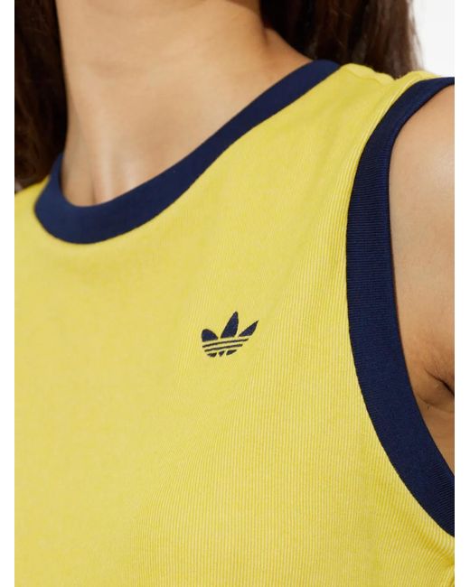 Adidas Yellow Heather Tank Top