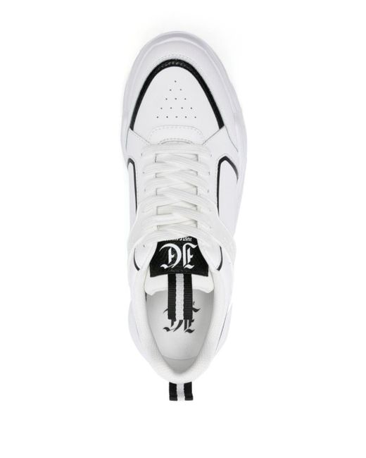 Just Cavalli White Logo-embossed Chunky Sneakers for men