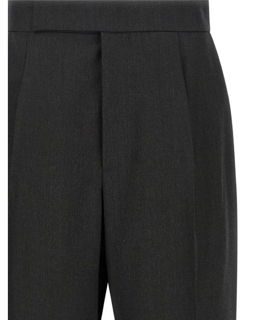 Fear Of God Black Logo-Patch Trousers for men