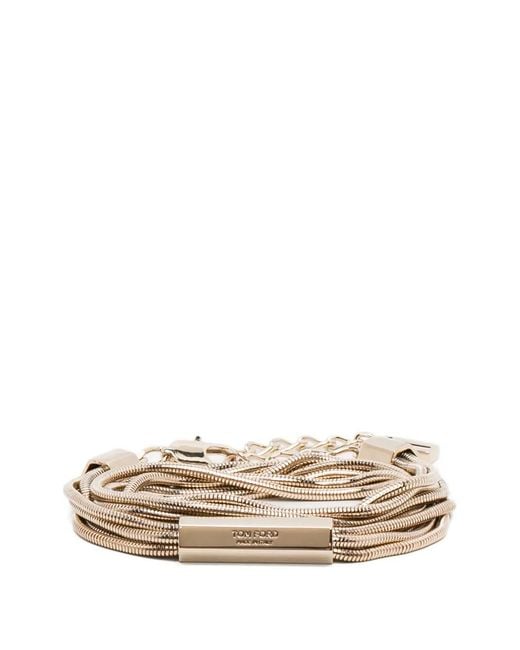 Tom Ford Natural Multi-Strand Bar Bracelet