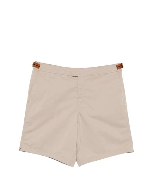 ZEGNA メンズ ナチュラル バックル トランクス水着