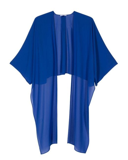 Blusa traslúcida con pañuelo Patrizia Pepe de color Blue