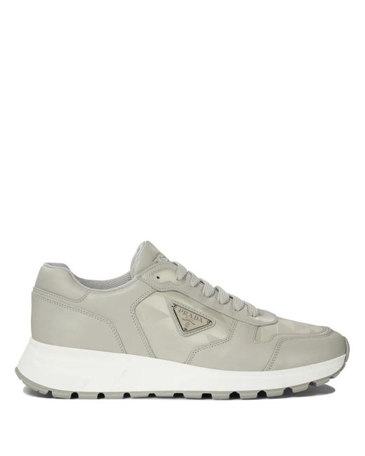 Prada White Prax 01 Sneakers for men