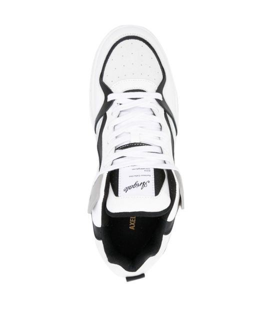 Axel Arigato White Astro Panelled Leather Sneakers for men