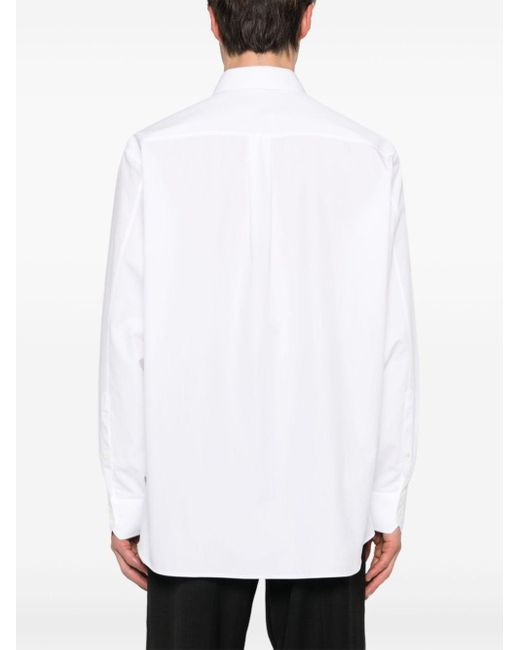 Chemise en coton à slogan imprimé Valentino Garavani pour homme en coloris White
