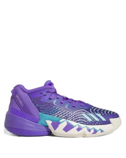 Adidas Purple D.O.N. Issue 4 "Throwback Utah Jazz" Sneakers