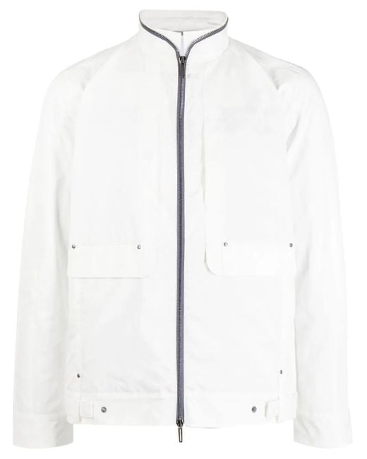 メンズ Private Stock The Bureau スタンドカラー ジャケット White