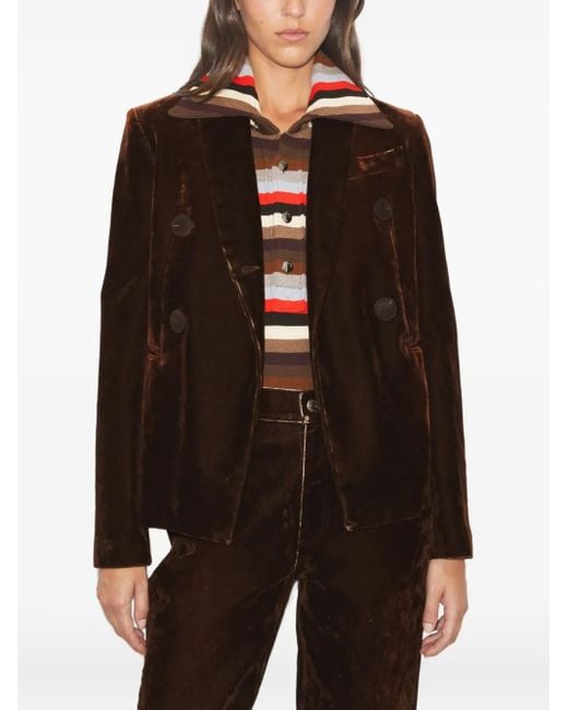 Tory Burch Black Double-Breasted Blazer