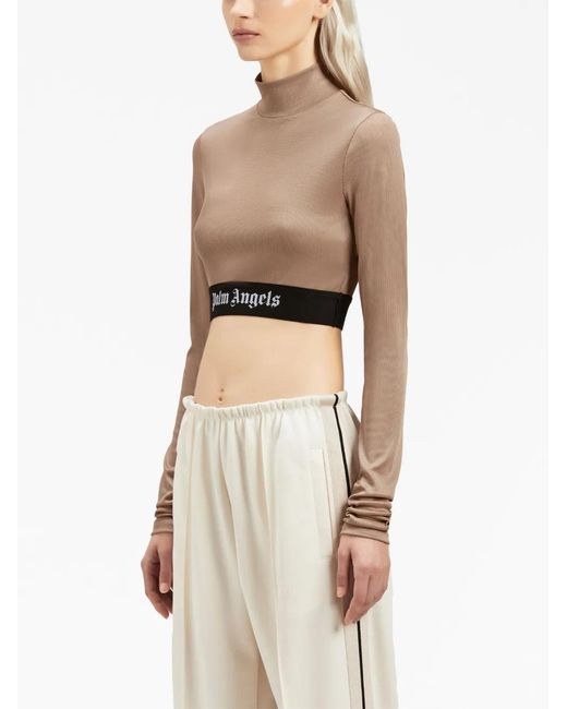 Palm Angels White Logo Tape Skin T-shirt