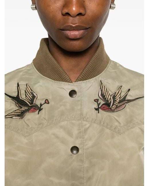 Filson Natural Embroidered Bomber Jacket