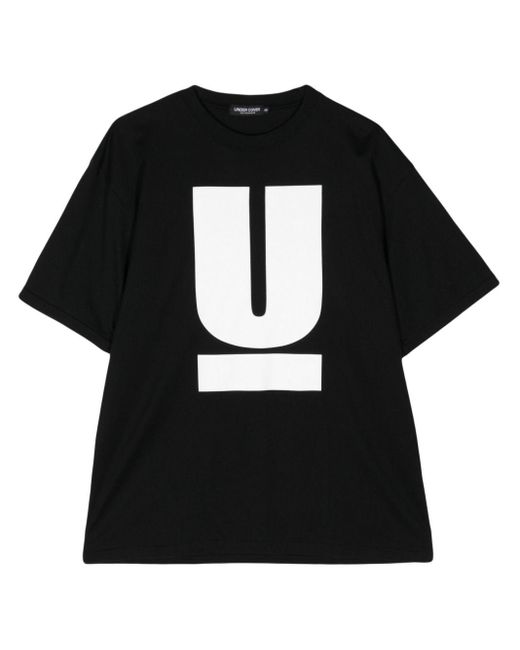 Undercover Black Graphic-print Cotton T-shirt for men