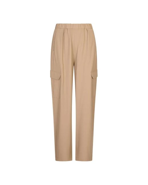 Fabiana Filippi Natural Monili-Trimmed Cargo Pants