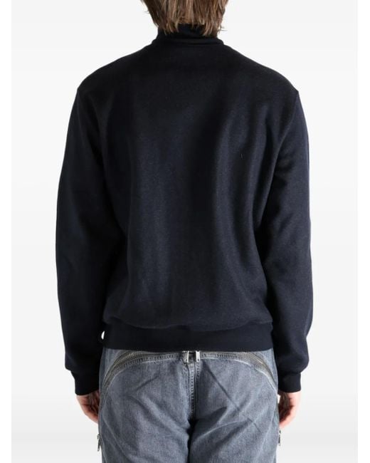 Givenchy Black Pintuck Zippered Cardigan for men