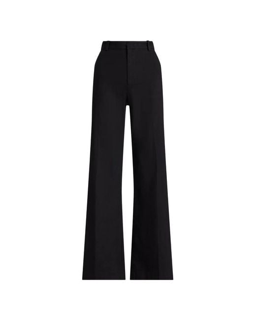 Polo Ralph Lauren Black Flared Trousers
