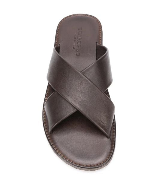 Scarosso Brown Adriano Strap Sandals for men