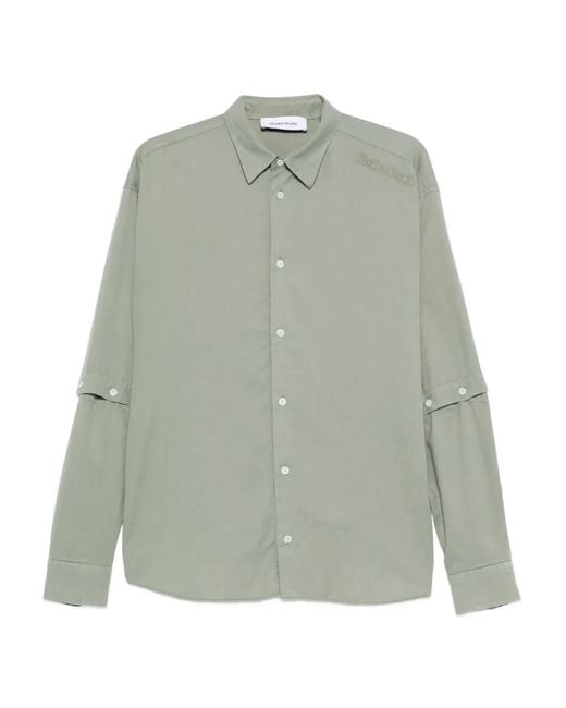 Etudes Studio Green Buttoned Sleeve Shirt