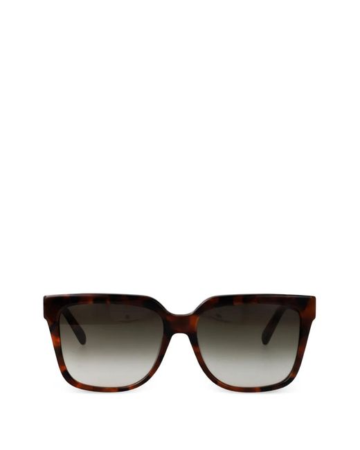 Ferragamo Eyewear Black Lunettes De Soleil Gancini À Monture Carrée