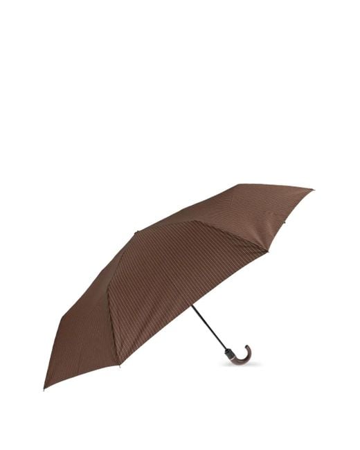 Moschino Brown Pinstripe Umbrella