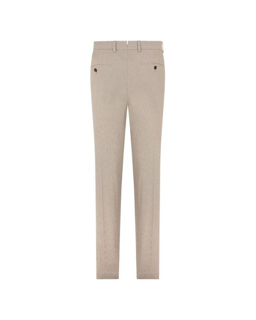 Slowear Natural Micro-Patterned Slim-Fit Trousers for men