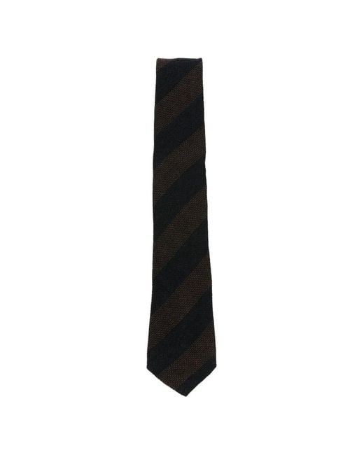 Tagliatore Black Cravate À Rayures Diagonales for men